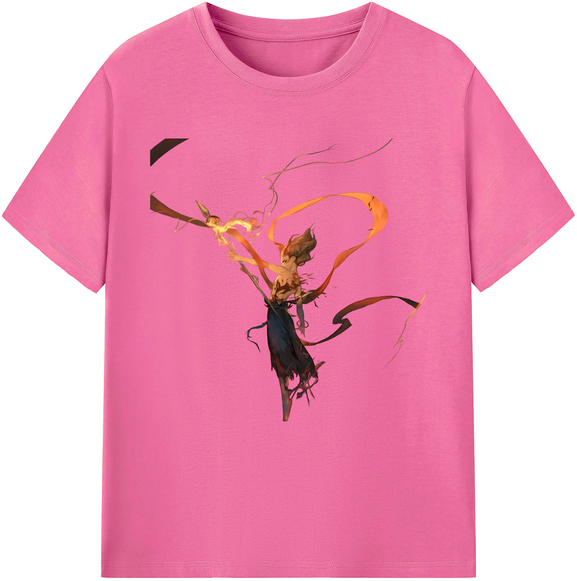 （画像用） Ne Zha 2 ナタ 魔童の大暴れ レディースカジュアルプリントTシャツ（綿100％）